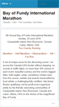 Mobile Screenshot of bayoffundymarathon.com